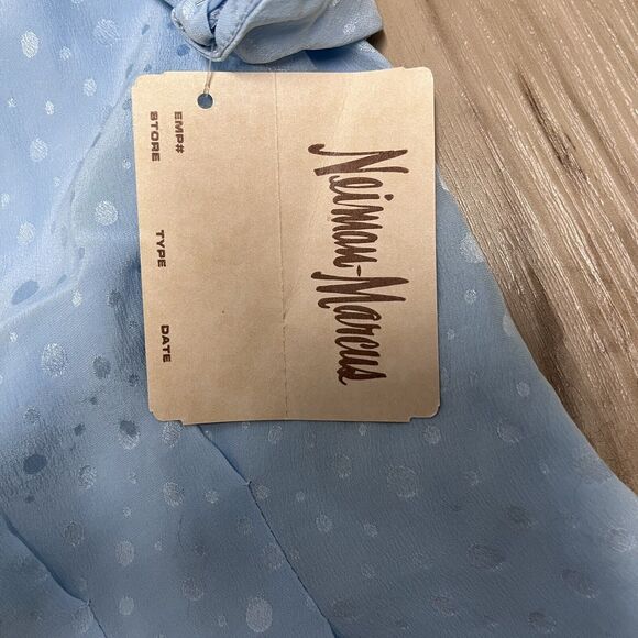 NWT Vintage 70s 80s NEIMAN MARCUS Deadstock 100% Silk Collared Sailor Blouse 8 - Picture 5 of 10